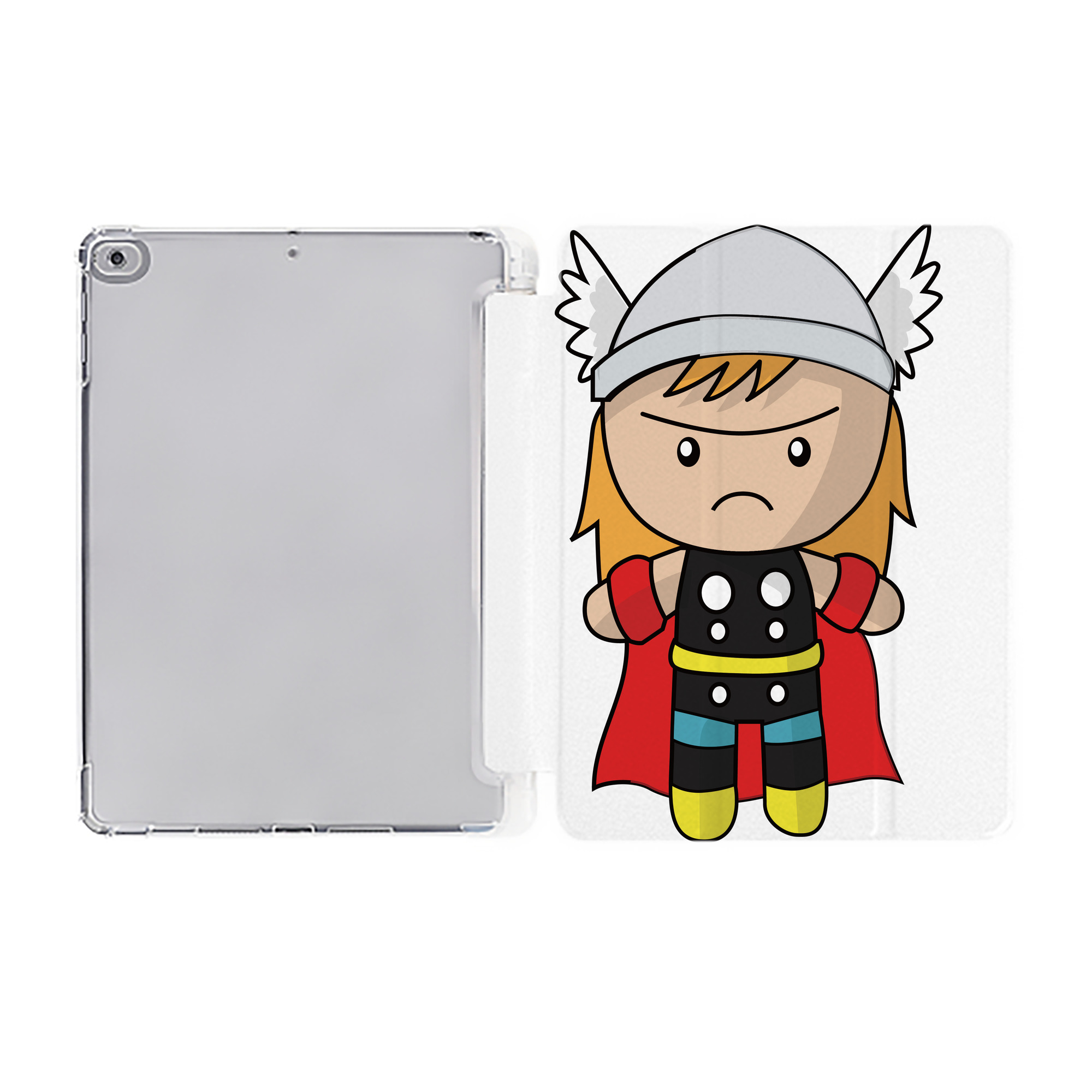 （画像用） アベンジャーズ The Avengers IPad ケース ペン収納付き 三つ折りスタンド PUレザー×シリコン 対応機種9.5/10.5/10.9インチ